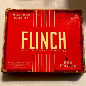Vintage 1938 Parker Brothers Flinch Card Game